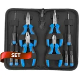 SW Stahl SW-Stahl 40706L Feinmechanikerwerkzeugsatz 10-teilig I Zangenset Feinmechanik I Kombizange I Seitenschneider I Spitzzange I Feinmechaniker Schraubendreher Set I Werkzeugset Feinmechanik