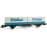 LILIPUT Containertragwagen Lgjs 571.1 440 4 621-0 mit 2 Wechselpritschen Vaillant H0