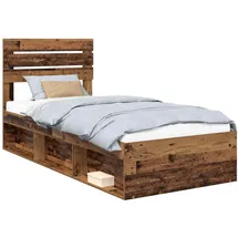 vidaXL Moderner Bettrahmen 100 x 200 cm Braun