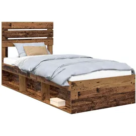 vidaXL Moderner Bettrahmen 100 x 200 cm Braun