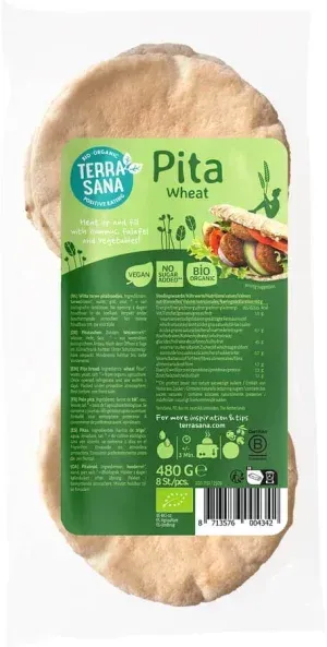 Terrasana Weizen Pita Aufbackbrot bio