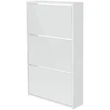 ML-Design Schuhschrank 63 x 113 x 17 cm weiß
