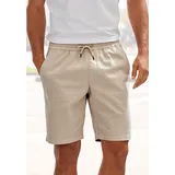 John Devin Shorts JOHN DEVIN "Bermuda", Herren, Gr. S (44/46), N-Gr, beige, Web, Obermaterial: 97% Baumwolle, 3% Elasthan, unifarben, regular fit kurz, Hosen Shorts, kurze Hose aus elastischer Baumwoll-Qualität, Topseller
