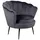 VCM Relaxsessel Nice Velours 83 x 76 x 0 cm Grau