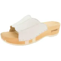 woody Damen Anna Clog Pantolette, Weiss, 36 EU