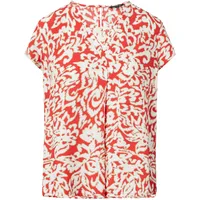 Comma, Comma Shirtbluse, mit V-Ausschnitt und Allover-Print Comma bright