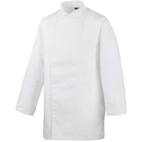 Exner HACCP-Kochjacke langarm, mit Druckknöpfen, Innentaschen : weiß 65% Polyester 35%Baumwolle 220 g/m2 XL