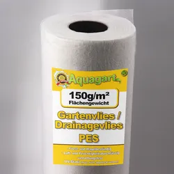 25m2 Gartenvlies Unkrautvlies Drainagevlies 150g 1m br.