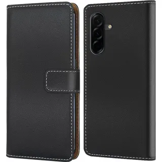Handy Tasche für Samsung Galaxy A26 5G Schutzhülle Bookstyle Etui Klapphülle Wallet Flip Cover Case Schwarz - Schwarz