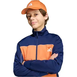 adidas Tricot Colourpop Trainingsanzug Dunkelblau/Dusky Orange/Weiß 164