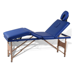 vidaXL Massagesessel Massagetisch Massageliege Kosmetik Therapieliege Massagebank 4 Zonen + Tasche