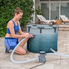 BESTWAY Lay-Z-Spa Eisbad Glacial Dip mit Filterpumpe Ø 90 x 80 cm