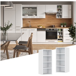 Vicco Hängeschrank Regal 30 cm Weiß Küchenschrank Hängeschrank Küchenzeile Fame-Line