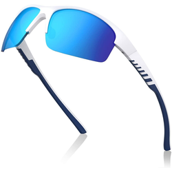 Avoalre Fahrradbrille, (Sonnenbrille Brille Angeln mit Rahmen TR90 Super Light Skibrille-Blau), Avoalre Fahrradbrille Sportbrille Winddicht Fahrrad Sonnenbrille Anti UV400 fahradbrille Herren blau