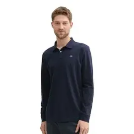 Tom Tailor Langärmliges Piqué Poloshirt Blau M