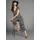 LAURA SCOTT LAURA SCOTT, Damen, Gr. 46, N-Gr, schwarz (schwarz, gemustert), Single Jersey, Obermaterial: 95% Viskose, 5% Elasthan, gemustert, figurbetont ca. Mitte Wade, V-Ausschnitt, Overalls Jumpsuit, mit V-Ausschnitt