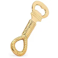 Nklaus Maritim Flaschenöffner Tauknoten 14cm aus Messing gold Kapselheber