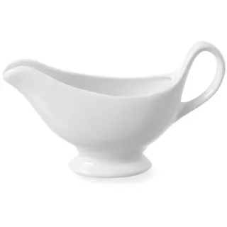 24x Sauciere, Porzellan, weiß, 18 x 5,5 x 13 cm