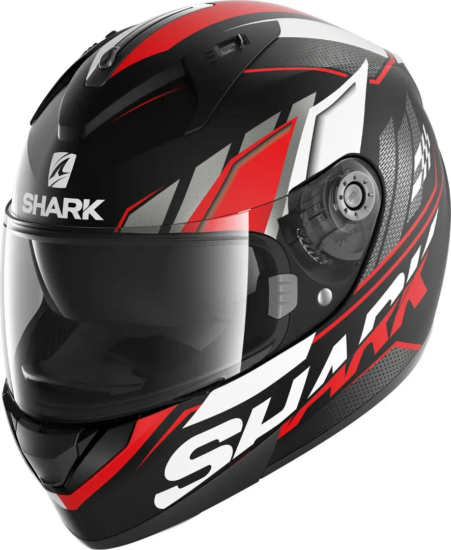 Shark Ridill Phaz Helm, schwarz-weiss-rot, Größe XS für Männer