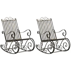 CLP 2er Set Schaukelstühle Smilla bronze