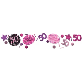 Amscan Konfetti 50 Sparkling Celebration 34 g pink