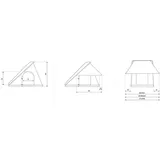 Autohome Columbus Variant 2.0 Hartschalen-Dachzelt, Small, 130x210cm, grau/weiß