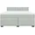 vidaXL Boxspringbett mit Matratze Hellgrau 180x200 cm Samt