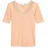 Madeleine Kurzarm Leinen-Shirt mit Spitzenbesatz in pfirsich | Gr.: 36
