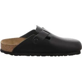 Birkenstock Boston Naturleder schmal schwarz 45