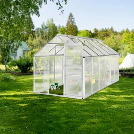 Tectake Gewächshaus Alu HKP 4 mm 6,93 m2