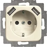 Busch-Jaeger Doppelsteckdose 2x USB Weiß