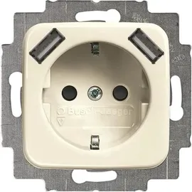 Busch-Jaeger Doppelsteckdose 2x USB Weiß