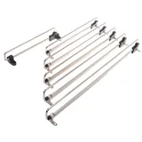 Aqbau® Kleiderstange Ausziehbare 35 cm kleiderstange schrank ausziehbar, Ausziehbarer Kleiderbügel, kleiderstangen, Bügelhalter für Schrank aus metall