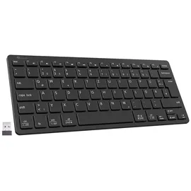 GeneralKeys Mini-Keyboard USB: Multi-Device-Akku-Funktastatur mit Bluetooth, Scissor-Tasten, QWERTZ
