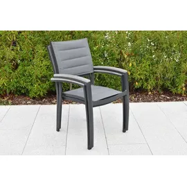 Merxx Pisa Gartensessel 56 x 64 x 90 cm grau 2 St.
