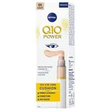 NIVEA Q10 Power 3in1 Eye Care Cushion 01 Light 4 ml, Augencreme bunt und feuchtigkeitsspendend, Anti-Aging-Augengrundierung mit Coenzym Q10, Concealer Augenringe Glättung