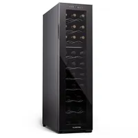 Klarstein Shiraz 27 Duo Weinkühlschrank 2 Zonen Getränkekühlschrank Klein, Kleiner Weinschrank, Wein-Kühlschrank Klein mit Glastür, Indoor/Outdoor Flaschenkühlschrank, Wine Fridge, Flaschen 5-18 °C Touch