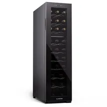 Klarstein Shiraz 27 Duo Weinkühlschrank 2 Zonen Getränkekühlschrank Klein, Kleiner Weinschrank, Wein-Kühlschrank Klein mit Glastür, Indoor/Outdoor Flaschenkühlschrank, Wine Fridge, Flaschen 5-18 °C Touch