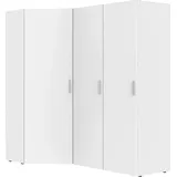 WIMEX Münster Schranksystem 50 x 185 x 54 cm Weiß