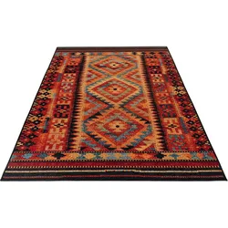 Teppich OBSESSION "My Gobelina 641", bunt (multi), B:120cm H:6mm L:170cm, Polypropylen (PP), Polyester, Teppiche, Kurzflor, Ethno Design, Jacquard-Webtechnik, In- und Outdoor geeignet
