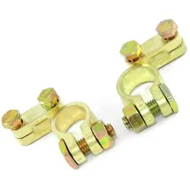 Solartronics Batterieklemmen 12V 24V Typ STBK2 Autobatterie Solarbatterie Polklemmen Massiv Anzahl: 1 Paar)