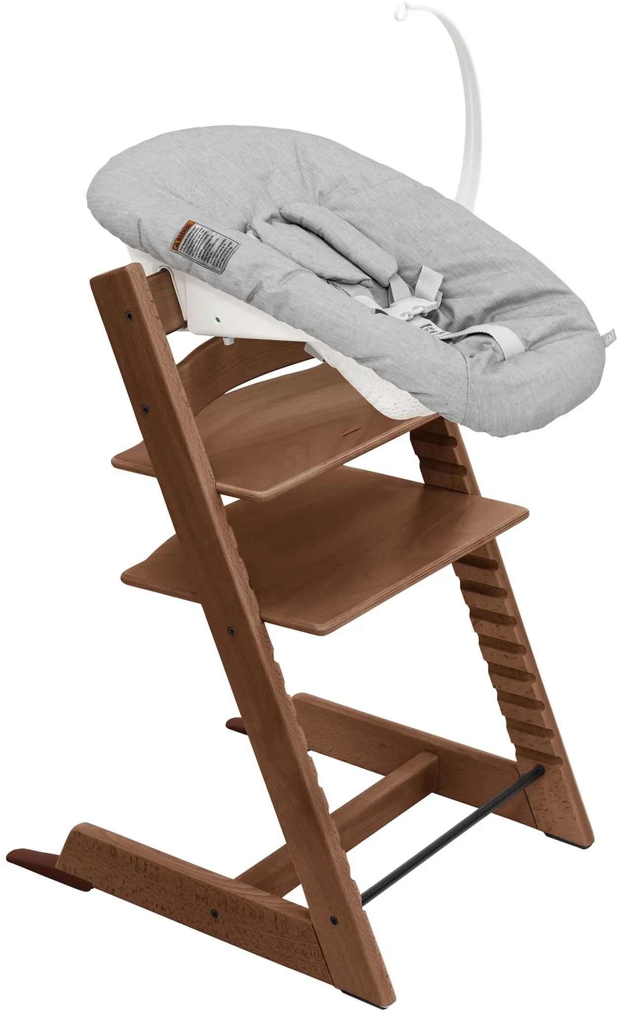 Stokke® TRIPP TRAPP® Bundle Treppenhochstuhl inkl. Newborn Set Light Grey, braun