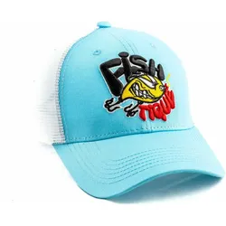 TRUCKER CAP - Fishtique Blau BLAU|WEISS ADULTE