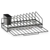 Zeller Present Geschirrständer, Industrial Design, Metall, schwarz,