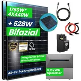 Campergold 1760W Komplettset, Photovoltaikanlage All-In-One 8m2 inkl. 3,2 kWh Anker Solarbank E1600 PRO mit Smarter Zähler und Stockschrauben