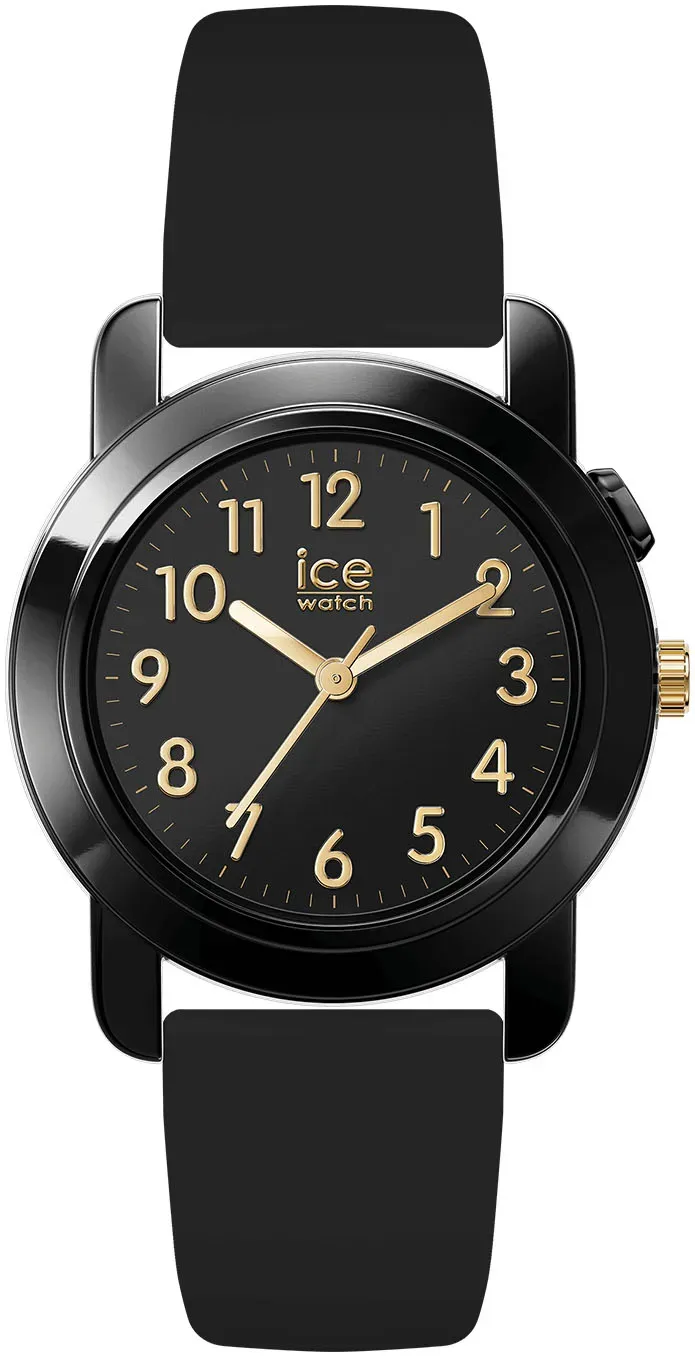 Quarzuhr ICE-WATCH "ICE find - Small - 3H", schwarz, Armbanduhren, Jungen, Quarzuhr, Armbanduhr, Kinderuhr, Lernuhr, Geburtstag, Schulanfang, Geschenkidee