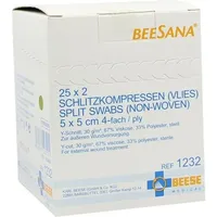 Meditrade Schlitzkompressen Vlies 5 x 5 cm steril 50 St.