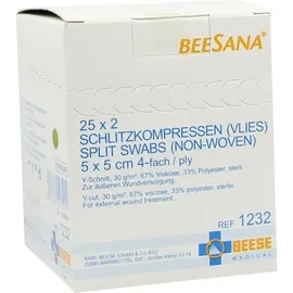 Meditrade Schlitzkompressen Vlies 5 x 5 cm steril 50 St.