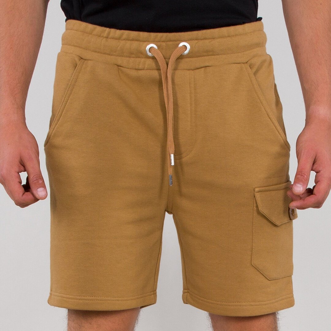 Alpha Industries Terry Shorts, groen-bruin, S