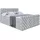 altdecor Boxspringbett BOXI8-Z KING 120 x 200 cm H3/H4 Hellgrau